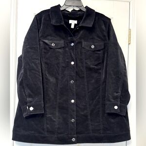Denim&Co Black Barn Jacket for Women